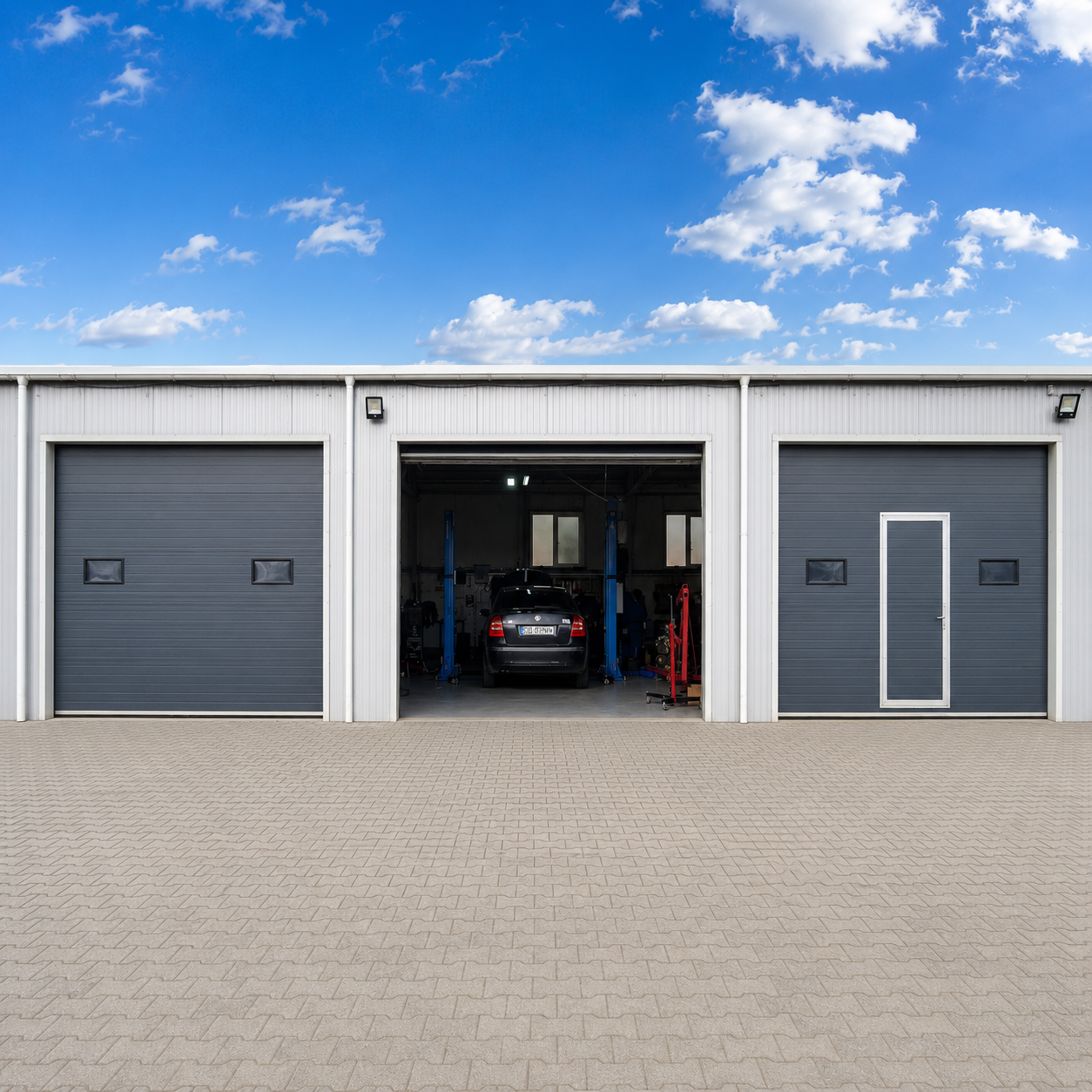 Exterior service auto și vulcanizare Lorand Auto Găești, lângă A1 București-Pitești